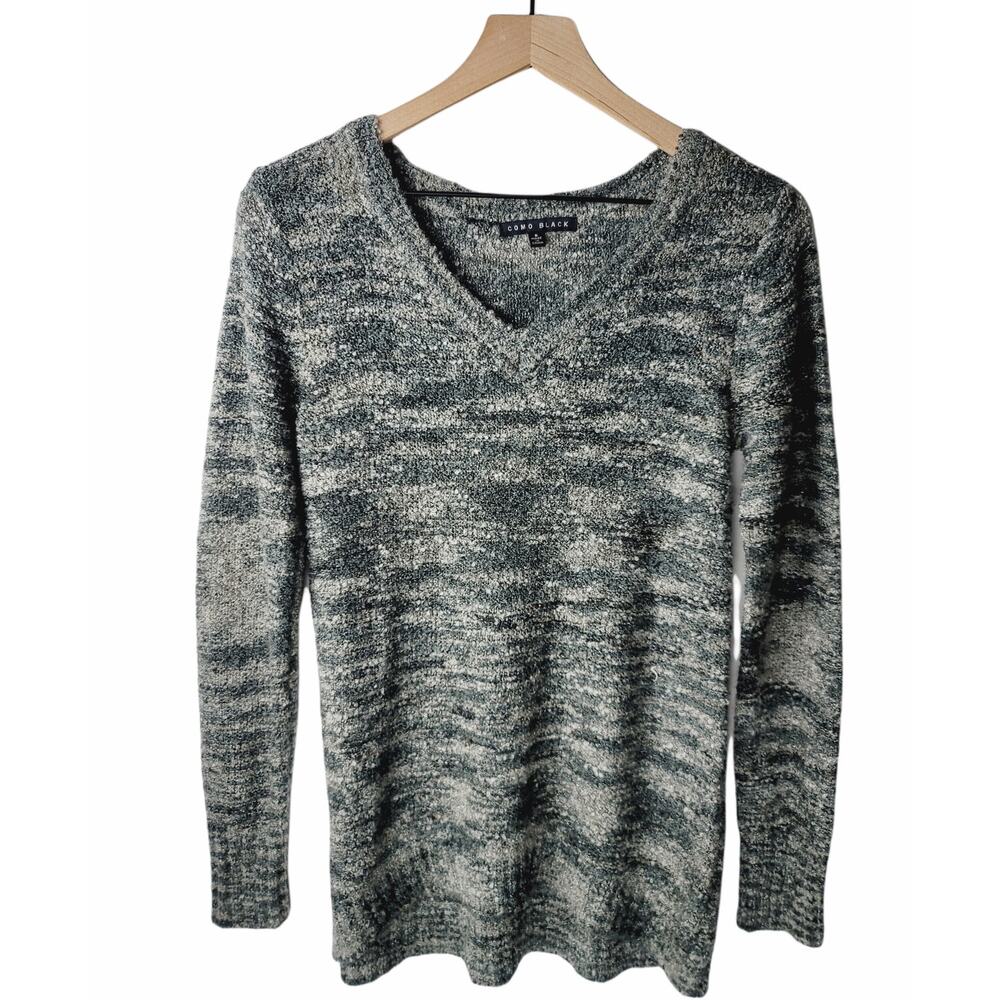 EUC Como Black Pullover V-Neck Sweater - Small